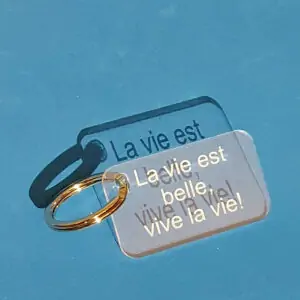 SMS Gravé sur porte clef