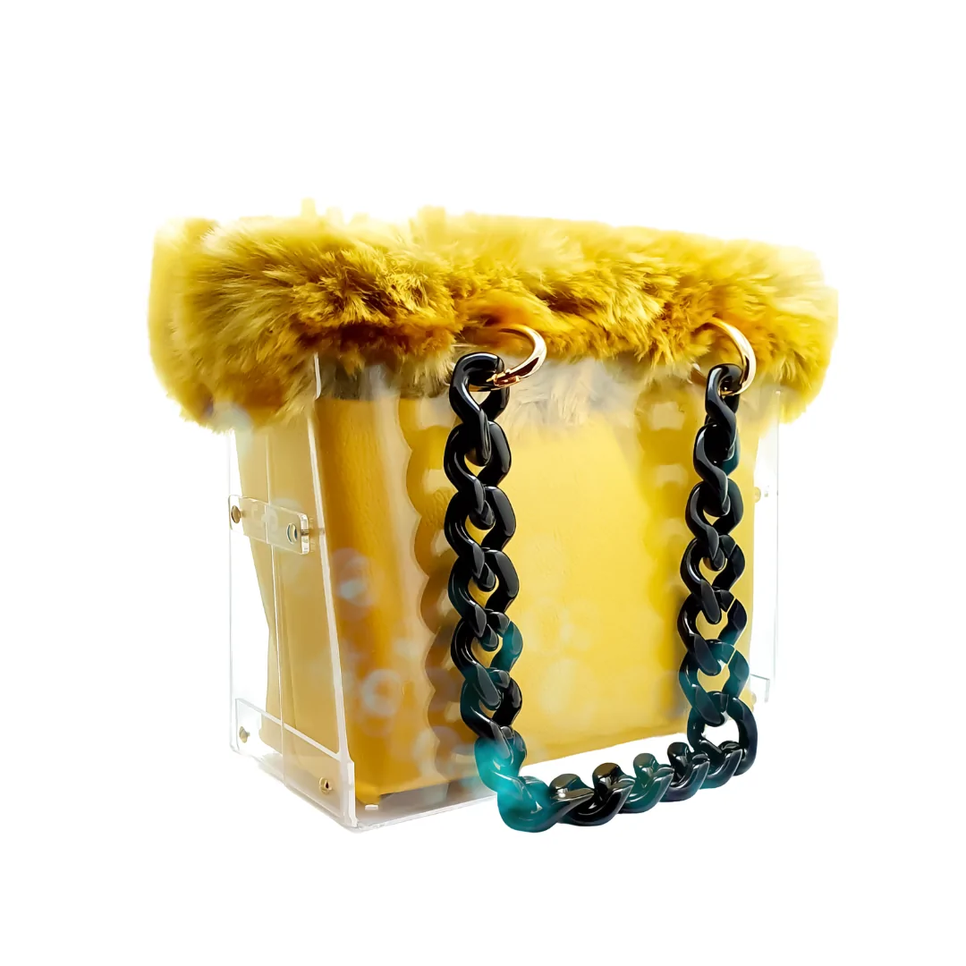 Lady l'Isa Bag Fourrure d'or Lady L'isa Bag , Fourrure jaune or