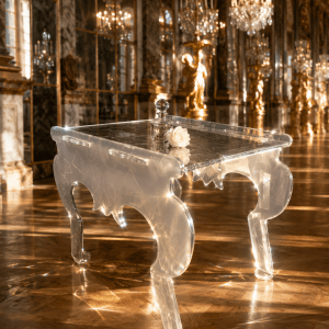 guéridon Bosquet cristal